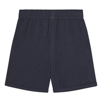BIRKHOLM Muslin Shorts Navy Blå